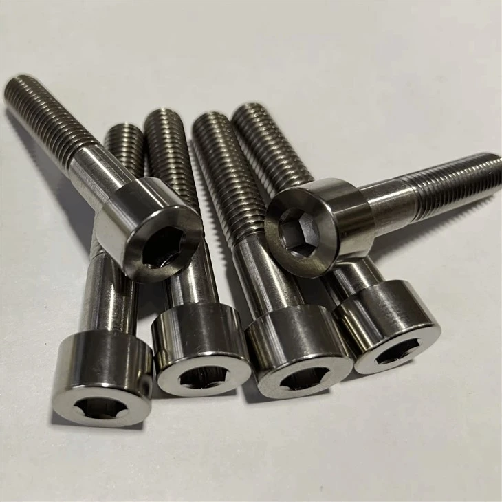 CNC Machining OEM Titanium Allen Bolts Socket Cap Head Screws